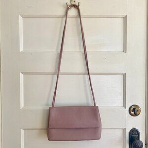 Yvonne Kone Flip Top Crossbody Shoulder Bag - Rose - Luxury Leather